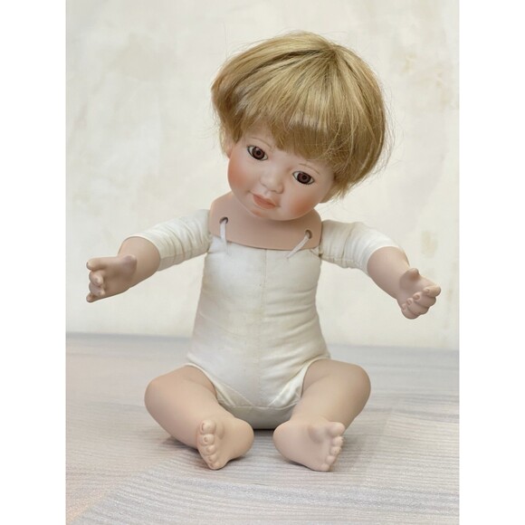 Danbury Mint Cowboy Billy Boy Doll 10" Porcelain & Cloth by Linda Steele 1991 - Picture 6 of 8